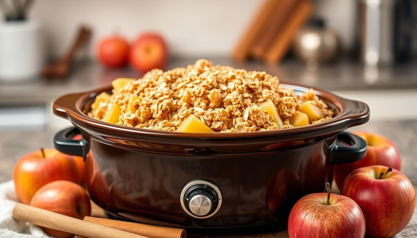 apple crisp crock pot dessert