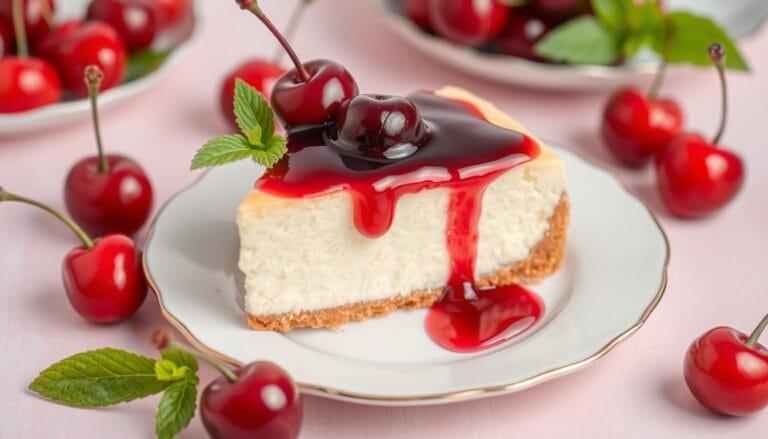 cherry cheesecake