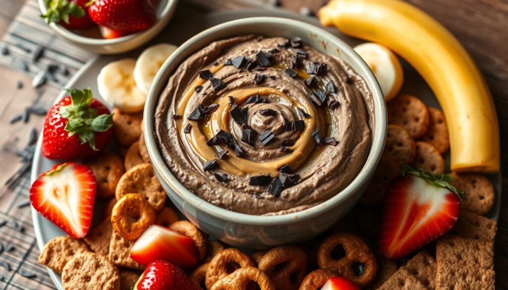 chocolate peanut butter hummus