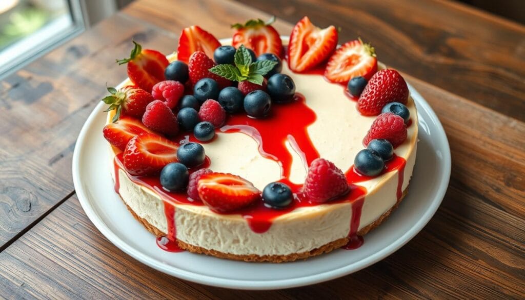 fresh berry cheesecake topping