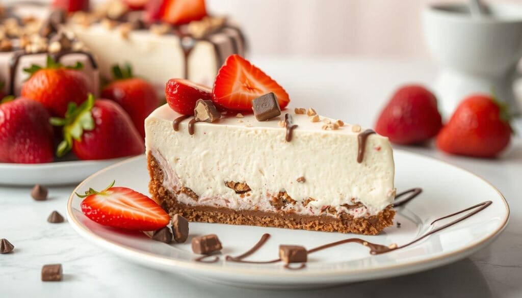 Snickers Strawberry Cheesecake