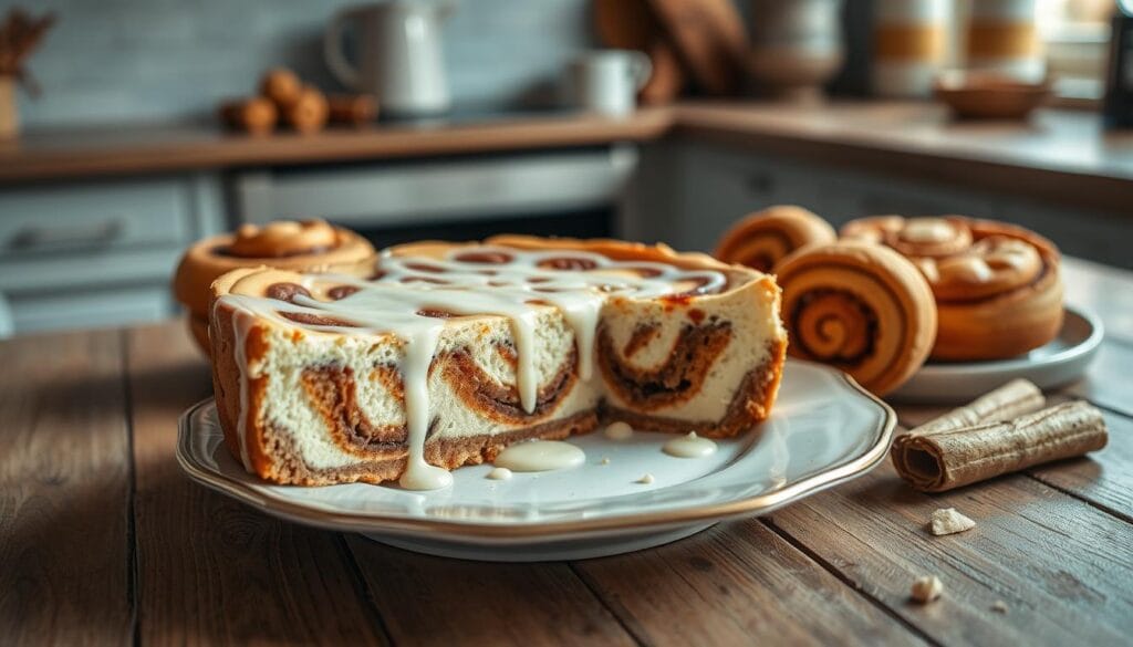 cinnamon roll cheesecake