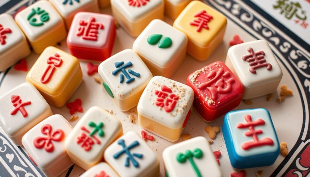 mahjong-themed desserts