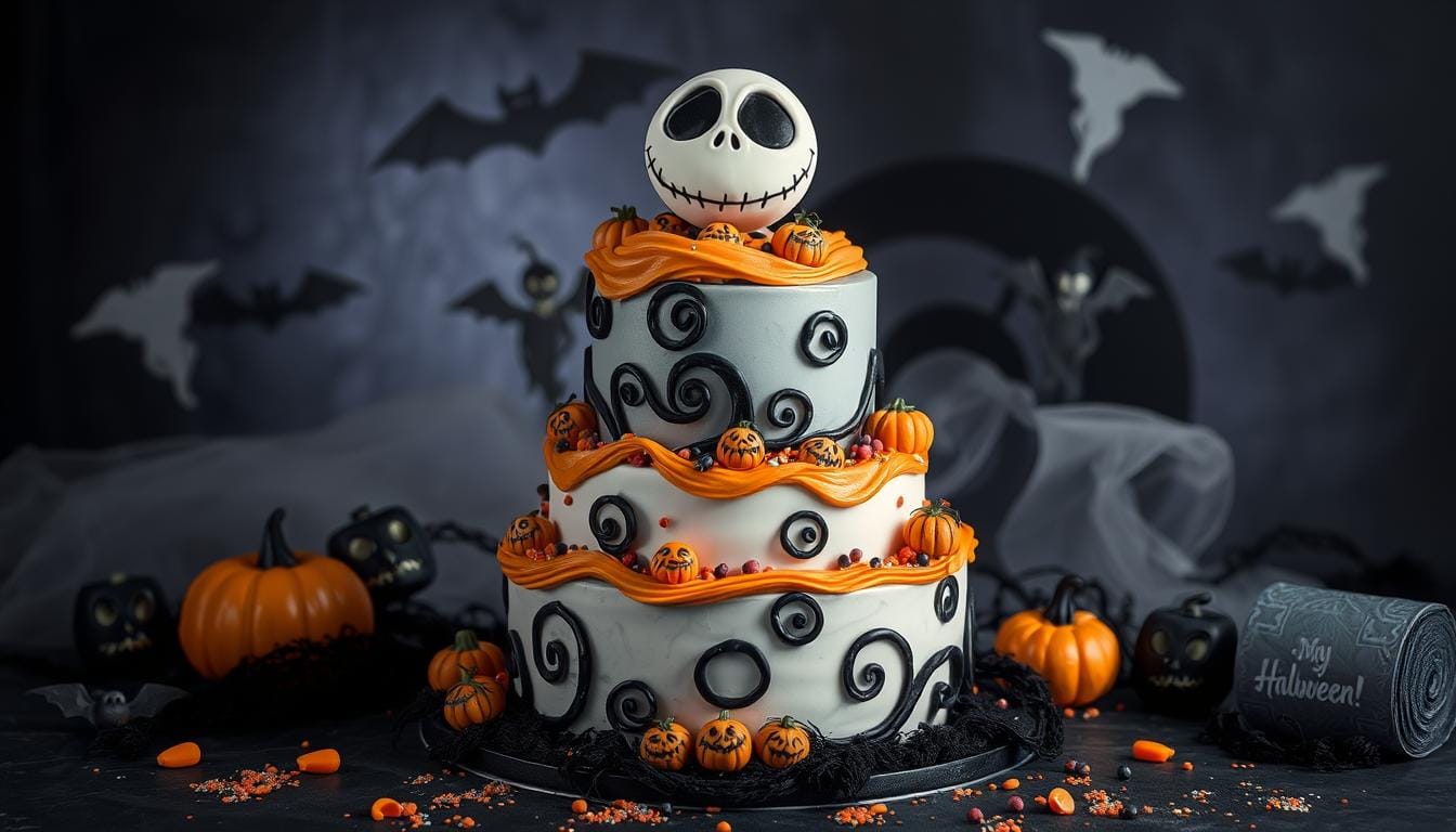 nightmare before christmas cake