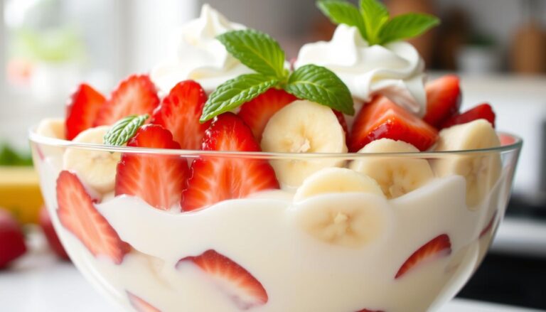 strawberry banana pudding