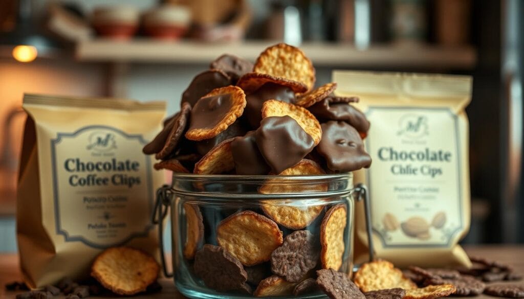 chocolate covered potato chips storage