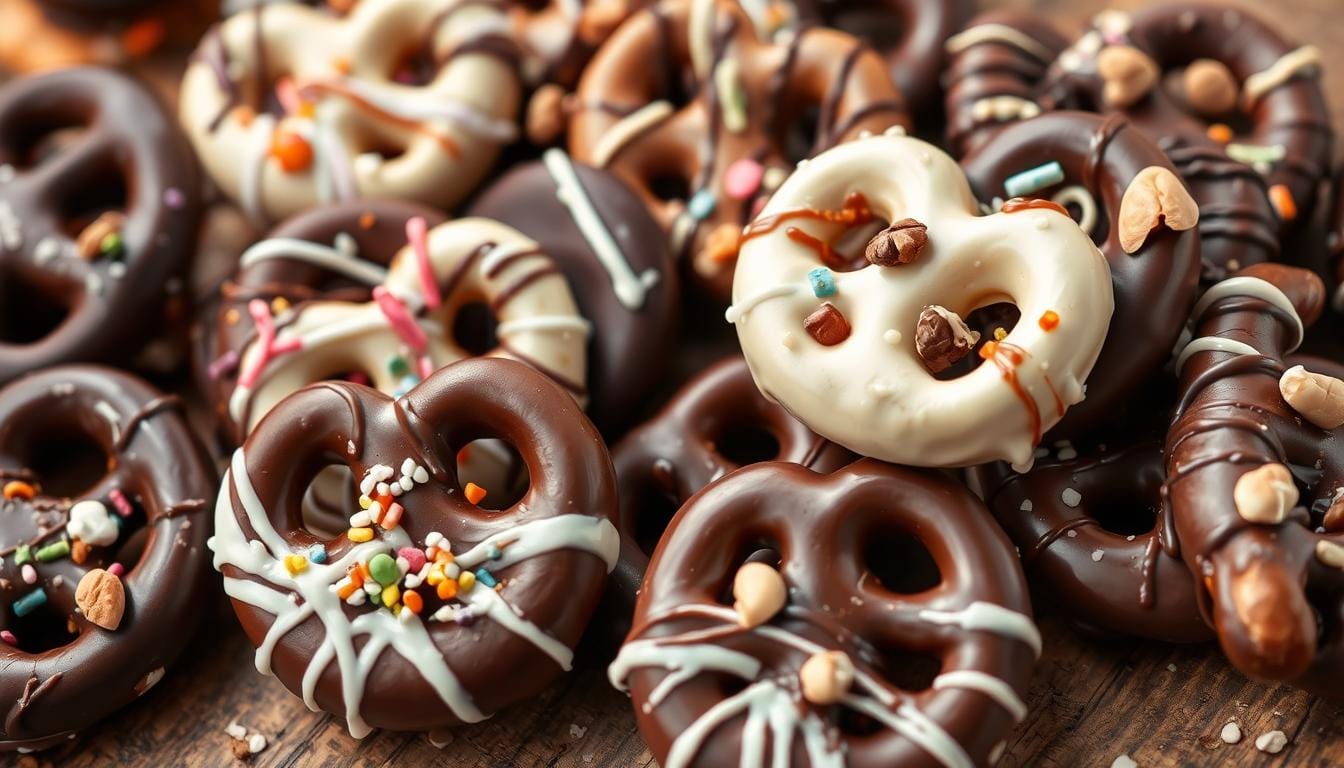 chocolate covered pretzels