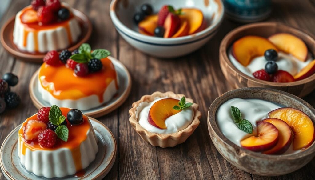 fruit and dairy desserts