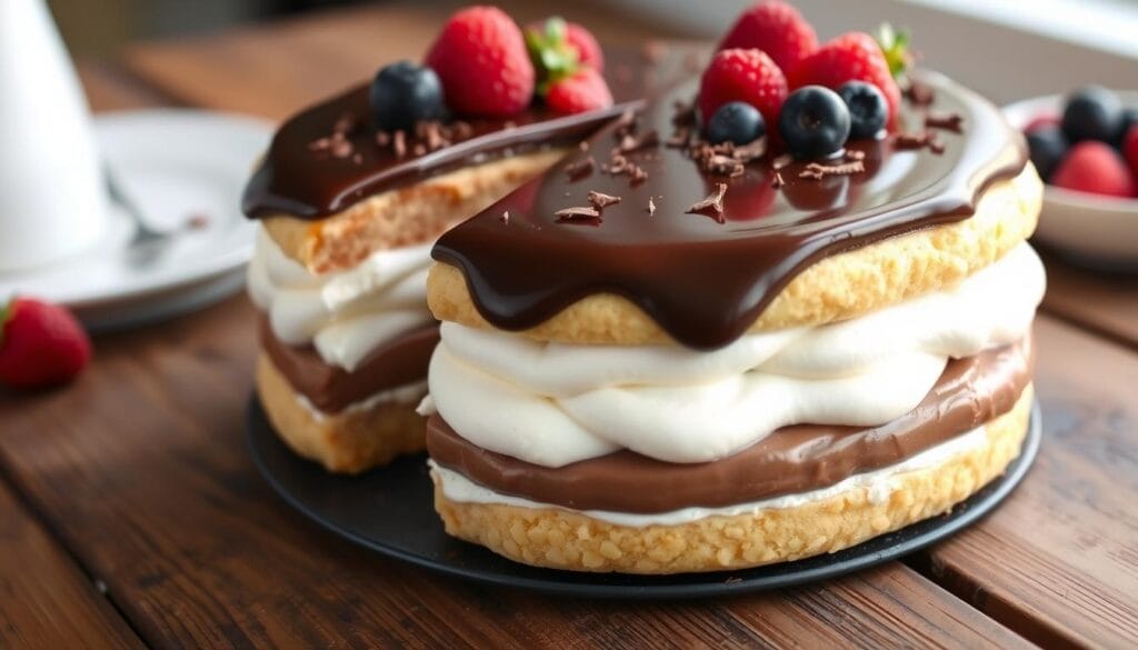 no bake chocolate eclair cake