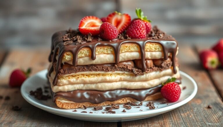 no bake chocolate eclair cake